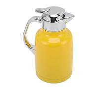 GLOGLOW Carafe à café Isolée Théière Thermique en Acier Inoxydable de 3 L avec Ouverture Large pour un Remplissage et un Nettoyage Faciles Couvercle Anti-fuite et Base Antidérapante pour (YELLOW)