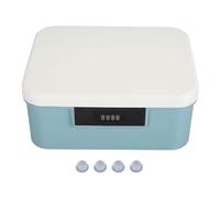 GLOGLOW Coffre de rangement verrouillable 9L documents double couche avec mot de passe boîte de sécurité pour fichiers articles bureau maison étudiants professionnels