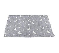 GLOGLOW Couverture Polaire Lumineuse, Douce et Moelleuse en Polyester pour Lit, canapé et Sofa avec Effet Phosphorescent, Utilisation Toutes Saisons (Gray)