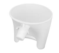 GLOGLOW Entonnoir à Farine pour Batteur sur Socle, Entonnoir à Large Bouche, Bec Verseur, Accessoire de Cuisson, 12 X 10,5 Cm, Conception Inclinée pour Farine, Sucre, Liquides, Céréales, Boulangers
