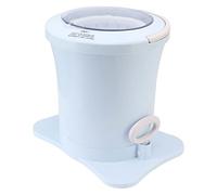 GLOGLOW Essoreuse Manuelle pour Vêtements - Séchoir Portable à Cordelette, avec Panier Amovible et Pieds à Ventouses, pour Petite Lessive, Sous-vêtements, Chaussettes et serviettes. (BLUE)