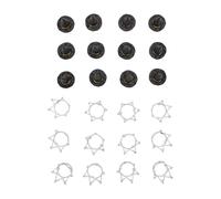 GLOGLOW Lot de 12 Décorations de Gâteau en Alliage de Zinc et PVC pour Cupcakes, Mini Pics pour Princesse, Anniversaire, Halloween, Fête Féerique, Décoration de Gâteau, Chapeau de Sorcière et