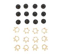 GLOGLOW Lot de 12 Décorations de Gâteau en Alliage de Zinc et PVC pour Cupcakes, Mini Pics pour Princesse, Anniversaire, Halloween, Fête Féerique, Décoration de Gâteau, Chapeau de Sorcière et
