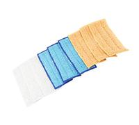 GLOGLOW Lot de 9 Tampons de Rechange en Microfibre pour Vadrouille, Tête de Vadrouille, Recharges Lavables et Réutilisables pour Vadrouilles à Jet Plat avec Filtre Réducteur D'odeurs,