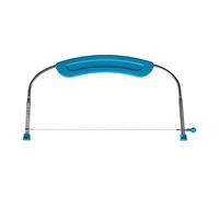 GLOGLOW Niveleur de Gâteau en Acier Inoxydable, gâteau en Fil Réglable avec échelle et Poignée pour la Cuisson de la Décoration de Gâteaux (【29449】 Dé de bleu Tiffany)