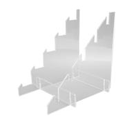 GLOGLOW Support à Baïonnette pour Couteaux en Acrylique, Support à Couteaux pour Affichage, 4 Pièces, à Outils Compact et Transparent Détachable pour les Chasseurs en Plein Air,
