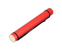 GLOGLOW Tube d'affiche Extensible, étanche, Résistant aux Chocs, Tube à Documents Portable avec Couvercle Rotatif pour Le Stockage et Les Voyages (Rouge)