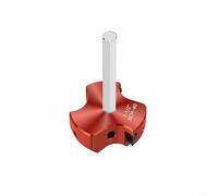 Glomc Alésoir de tuyau en PVC à triple lame, pour raccords Schedule 40/CPVC/ABS, corps en alliage d'aluminium, tige en acier inoxydable, compatible avec mandrins hexagonaux de 12 mm (1-1/2)