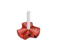 Glomc Alésoir de tuyau en PVC à triple lame, pour raccords Schedule 40/CPVC/ABS, corps en alliage d'aluminium, tige en acier inoxydable, compatible avec mandrins de perceuse hexagonaux de 12 mm (2)