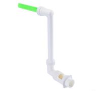 Glomc Fontaine de piscine lumineuse avec jet cascade réglable et buse fluorescente pour piscine hors sol ou creusée, détente nocturne en plein air et festif