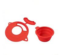 Glomc Housse de protection en silicone pour bol mélangeur sur socle Couvercle anti-poussière pour protéger la pâte et mélanger Accessoire de cuisine Rouge (rouge)