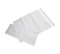 Glomc Housses de siège de chaise lavables, kit de toile de rechange pour chaise de directeur, avec accessoires pour meubles de terrasse à tige ronde, tissu polyester doux facile (blanc)