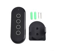 Glomc Interrupteur 4 interrupteurs sans fil pour maison intelligente avec contrôle tactile et bouton fluorescent, panneau en verre trempé 2,5D, compatible avec le système Tuya pour Zigbee, alimenté