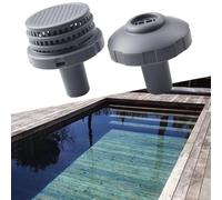 Glomc Kit de pièces pour piscine hors sol avec filtre de sortie de 3,2 cm, buse d'entrée et bouchon de piscine, pièce de rechange pour piscines INTEX avec un tuyau de 32 mm de diamètre