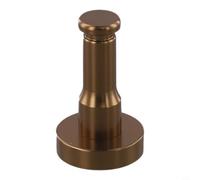 Glomc Patère murale simple en aluminium antirouille pour vêtements, serviettes, clés - Alternative sans clou avec fixations pour couloir - 53 mm, bleu (bronze)