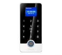 Glomc Serrure de porte à empreintes digitales, pour Smart For Tuya pour système de contrôle d'accès avec moniteur à distance par application, gâche électrique étanche pour portes en verre, prend en