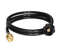 Glomc Tuyau adaptateur de 1,2 m - 0,5 kg à 9,1 kg - Convertisseur de réservoir LP avec raccords en laiton pour barbecue à gaz Qcc1 de type 1, réchaud de camping, lanterne, chauffage de terrasse