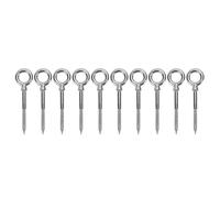 Glomora 10 pièces boulon à œil en acier inoxydable de 3,7 pouces, crochet robuste, vis à crochet à œillet, vis à œillet pour yacht marin, intérieur de camping-car et fixations
