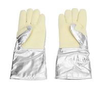 Glomora Gants résistants à la Chaleur 500 ℃ Gants de Travail à Pouce renforcés Anti-brûlure et résistants à l'usure pour la Cuisson des Fonderies d'aciéries