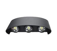 Glomora Moderne Lampe Murale LED, Applique Murale Interieures Extérieure Applique Murale Up Down Imperméable Aluminium pour Salle de Bains Porche Chambre à Coucher Couloir Salon Escalier
