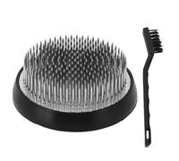 Glomora Porte-épingles à fleurs en acier inoxydable avec brosse de nettoyage pour arrangements floraux artisanaux 7 cm