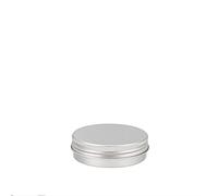 GLOREX 6 1603 500 Boîte en aluminium avec couvercle vissé pour les crèmes et cosmétiques maison, 10ml, 36x12mm, lot de 2 pcs