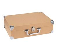 Glorex 6 2027 245 Mallette de voyage en carton certifié FSC Marron clair 35,5 x 25 x 10 cm