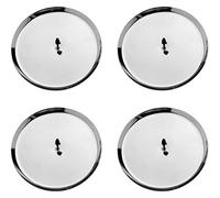 Glorex 6 7021 401 Lot de 4 bougeoirs Argenté Diamètre env. 10 cm pour la création de Bougies, couronnes et Fixation de Bougies