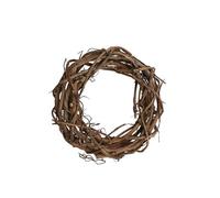 Glorex 725-Couronne de rotin, naturel, env. 30 x 30 x 8 cm, convient comme décoration de table, de mur ou de porte, 6 3804 725, Blanc