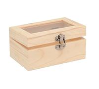 GLOREX boîte en bois, naturel, 15 x 10 x 7,5 cm