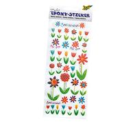 GLOREX Epoxy Stickers pour Toute l'année Lot de 4, Plastique, Multicolore, 10,5 x 0,1 x 27 cm