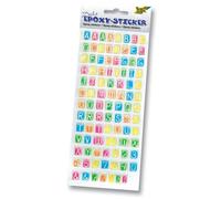 GLOREX Epoxy Stickers pour Toute l'année Set de 5, Plastique, Multicolore, 10 x 0.2 x 27 cm