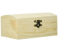 Glorex GmbH Boîte Glorex en bois de pin - 18 x 12 x 9 cm - 6 1682 401, Bois, Beige , 14 x 8 x 6,3 cm