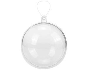 Glorex GmbH GLOREX Boule en plastique divisible, Transparent, 16 x 16 x 16 cm