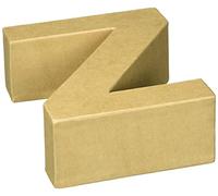 Glorex Lettre Z en Carton 17,5X5,5cm, Naturel
