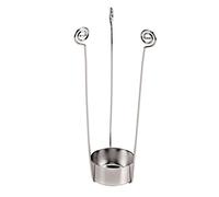 GLOREX ZK-712 Lot de 2 photophores en Argent 15 cm