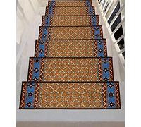 Gloria Lot de 7 tapis d'escalier antidérapants avec dos en caoutchouc - Tapis d'escalier antidérapants - 21,6 x 66 cm (7, escalier 1986)
