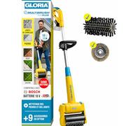 GLORIA MultiBrush li-on | Compatible Batterie BOSCH 18V | Outil seul | Sans batterie | Brosse de nettoyage multifonction 11-en-1 | Pour joints, désherbage, entretien du gazon & coupe-bordures