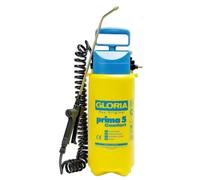 GLORIA Prima 5 Comfort Pulvérisateur Pression 5L Lance Laiton Tuyau 2.5m Jardin