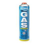 GLORIA Thermoflamm Cartouche de gaz -Jusqu'à 2 heures de combustion pour les herbicides, l réchauds de camping et les brûleurs à gaz, 70% butane, 30%propane, bouteille de lecture universelle (600ml)