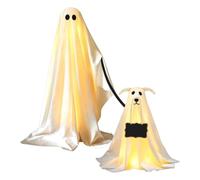 Glowing Pooch Ornament - Haunted Pet Display,Yard Porch Walkway Beacon | Guirlande lumineuse à distance sans fil incluse | Statue de chien Spooky Ghost Walking For Lawn Patio Yard Porch Garden Path