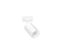 Glowster Applique LED tubulaire orientable blanche 1 x GU10, anneau doré interchangeable, idéale pour un éclairage décoratif et ciblé.