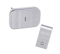 Glowster Carillon sans fil CC argenté : design high-tech élégant qui offre un son clair et une large couverture. Idéal pour les maisons modernes à la recherche de style et de fonctionnalité.