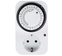 Glowster Minuteur mécanique d'une Semaine avec Prise, Blanc