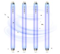GlowUp FSL BL T8 F15W Ampoule de Rechange UV pour Lampe Tue Mouche, 45cm (17in) 365nm Tube UV pour Lampe Anti Moustique, Tue Mouche Électrique, Tueur d'insectes 15W/30W, Base G13, Lot de 4