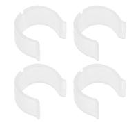 GLSTOY 4pièces Serrure de Barre à Rideaux Support Fixation Plafond Serrure pour Tiges Matériau Plastique Protection Anti-dommage Facile à Installer