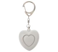 GLSTOY Alarme Personnelle Porte-clés D'alarme Personnelle Cœur avec Lumières LED, Plastique Blanc, 3 X Lr44, Plus de 125 DB, pour Urgences Médicales, Étudiants et Parents