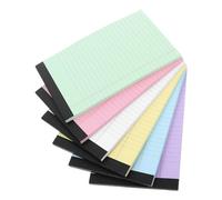 GLSTOY Lot de 6 Petits Blocs-notes Détachables A5 en Papier Ligné, Résistant Pénétration D'encre, Portable, pour Prises de Notes et Rappels au Bureau