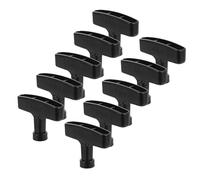 GLSTOY Poignée de lanceur 10 pièces, remplacement en ABS noir, compatible pour moteur à essence 168 170F, pour générateur et pompe à eau