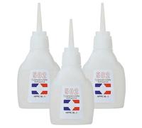 Glue en bois, 3pcs 502 GLUE, 20G ADHÉSIVE INTÉRESSIQUE DÉRING RAPIDE 502 SUPER POUR METAL, VERRE, PLASTIQUE, RÉPARATION DE CUIR, PLASTIQUE